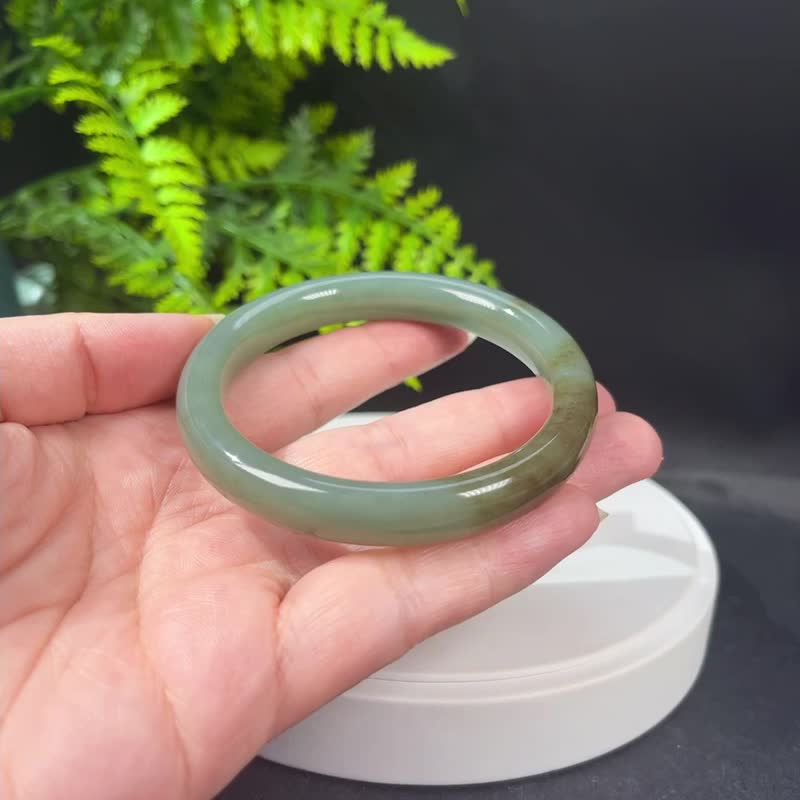 和田玉且末糖手镯 59MM 老料油润玉手环 附证书 端庄典雅温润细腻 - 手链/手环 - 玉石 