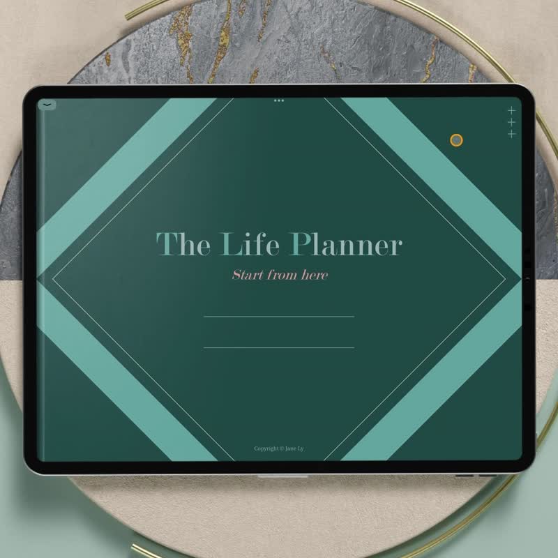 古典绿 2026日程本模板/电子手帐/无时效全年计划本goodnotes模板 - 电子手帐及素材 - 其他材质 