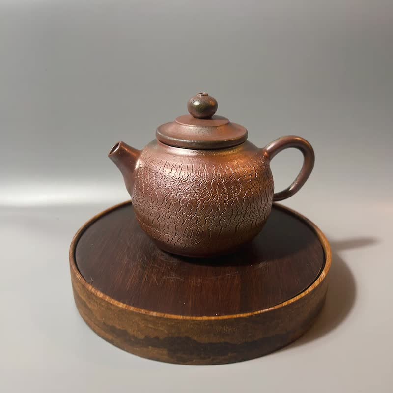 柴烧金属光泽金彩风化肌理茶壶 / 容量200cc /  小平凡手作 - 茶具/茶杯 - 陶 