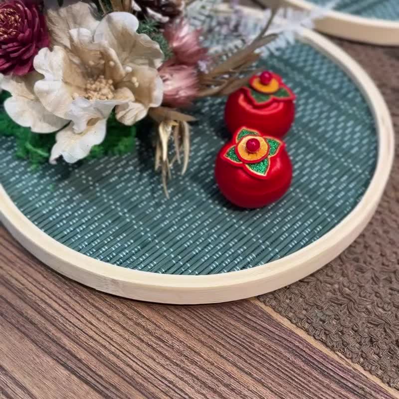 新年喜庆吉祥盘饰  可放糖果盘 - 干燥花/捧花 - 植物．花 