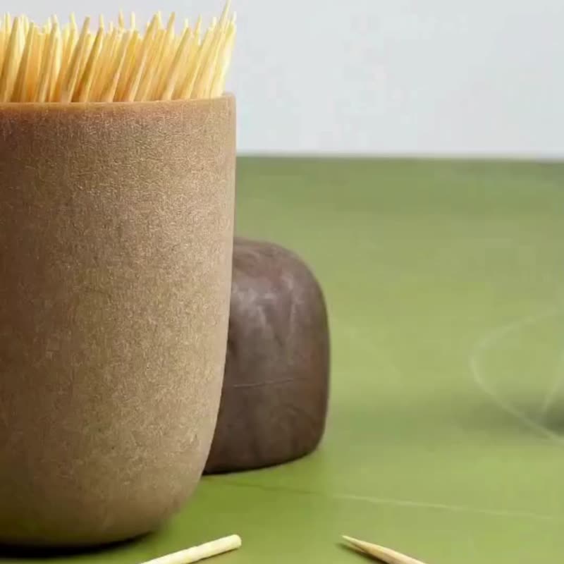 QUALY 橡果小收纳罐 - 收纳用品 - 环保材料 咖啡色