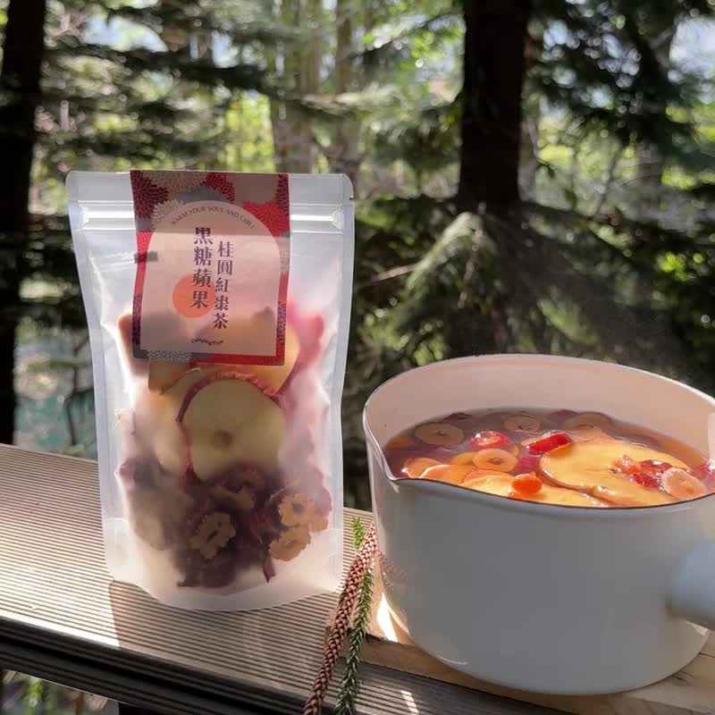 24hrs 出货 | 黑糖苹果 桂圆红枣茶/奶茶 | 锅煮果茶 | 无咖啡因 - 茶 - 新鲜食材 