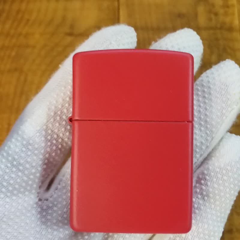 【ZIPPO官方旗舰店】 红色哑漆(素面)防风打火机 233 - 其他 - 铜/黄铜 红色