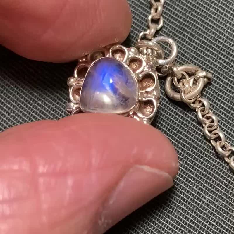 天然 多彩宝 手链 脚链 尼泊尔 手工制 925纯银 - 手链/手环 - 宝石 