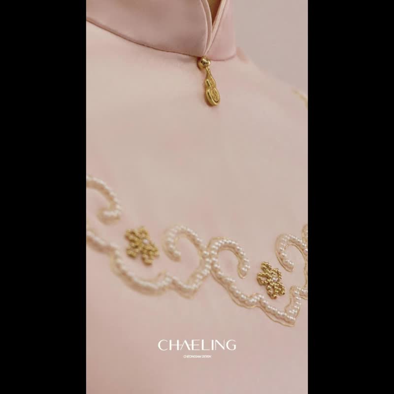 CHAELING 高级定制 盘锦绣如意纹中式婚礼旗袍礼服 - 旗袍 - 其他材质 