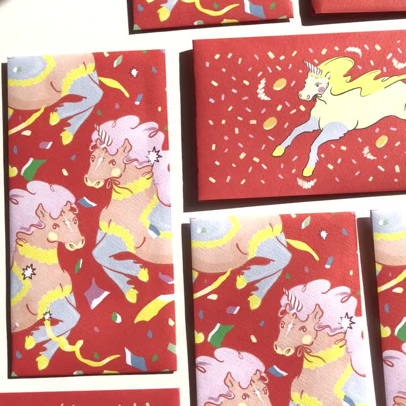 【快速出货】马年红包袋 两款 - 红包/春联 - 纸 多色