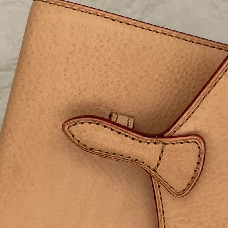 【A】Brelio Minerva Box Natural M6 尺寸 B-Flap 【M6-B】 - 笔记本/手帐 - 真皮 咖啡色