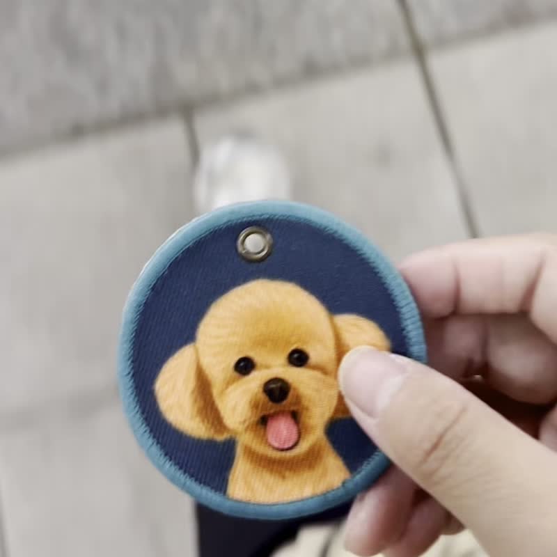 Q毛 钥匙圈 布章钥匙圈 杰克罗素 悠游卡 悠游卡钥匙圈 狗狗吊饰 - 钥匙链/钥匙包 - 其他材质 卡其色