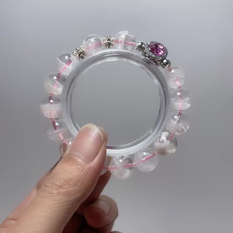 雪花幽灵 11 mm 925纯银 手链 - 手链/手环 - 宝石 白色