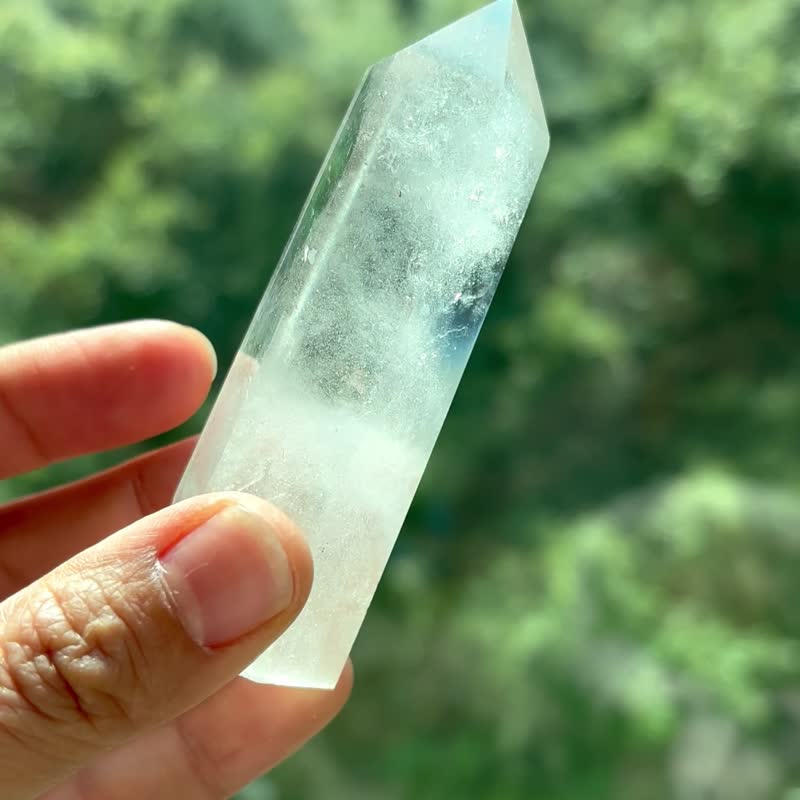 *一面一风景*天然 白水晶柱 White Quartz - 摆饰 - 水晶 白色