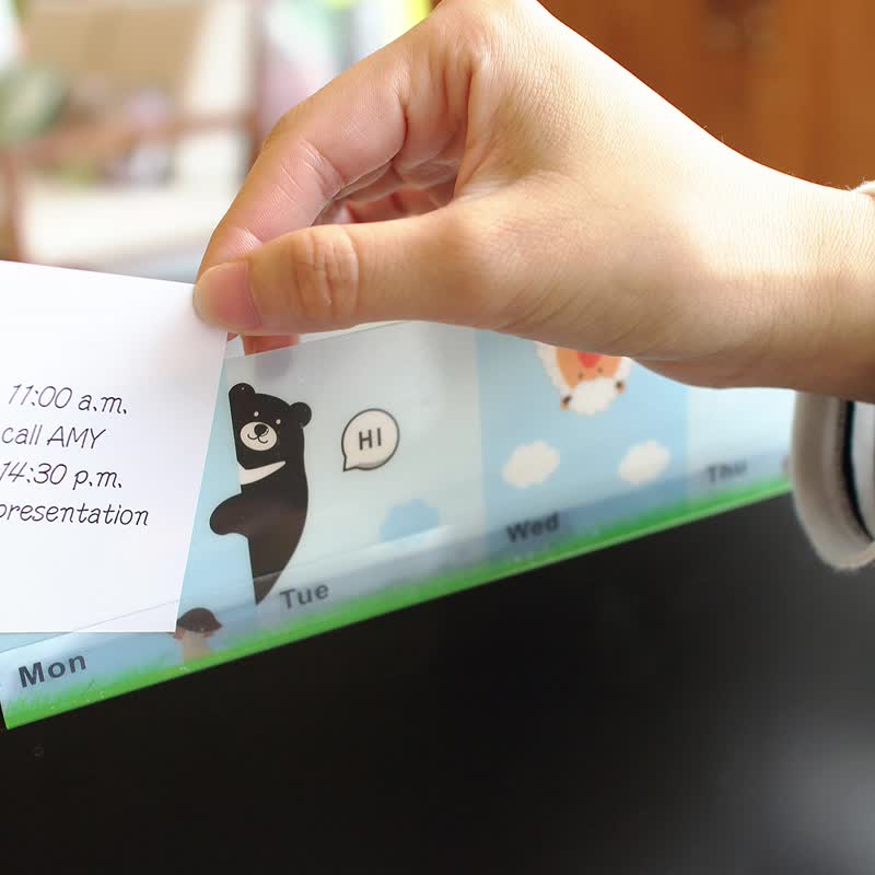 现货 夹心备忘板-城市旅行 办公必备  屏幕留言板 - 文件夹/资料夹 - 塑料 多色