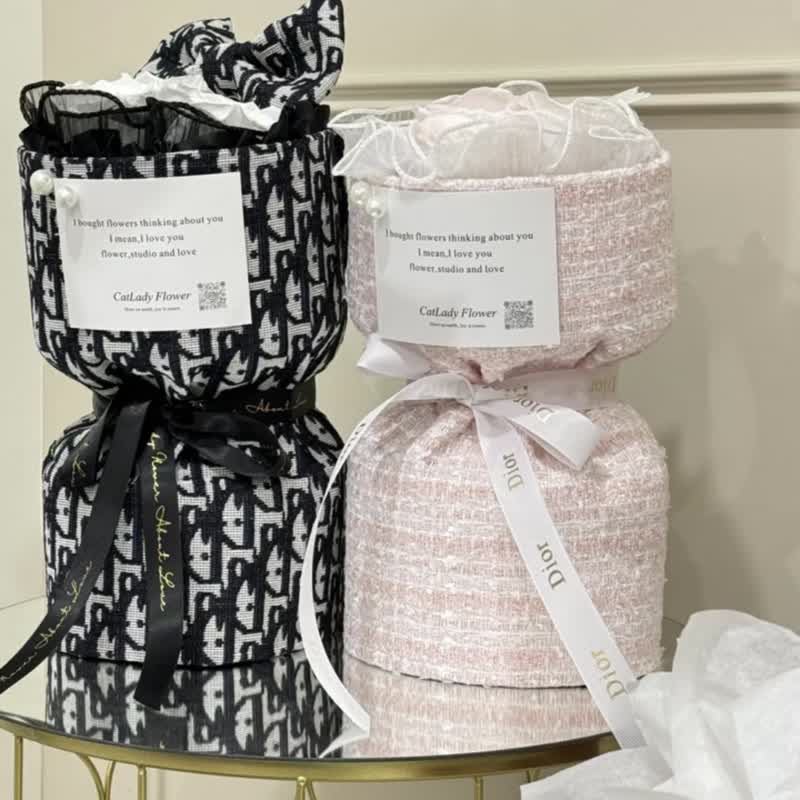 Mini款俄罗斯花束 - 干燥花/捧花 - 植物．花 粉红色