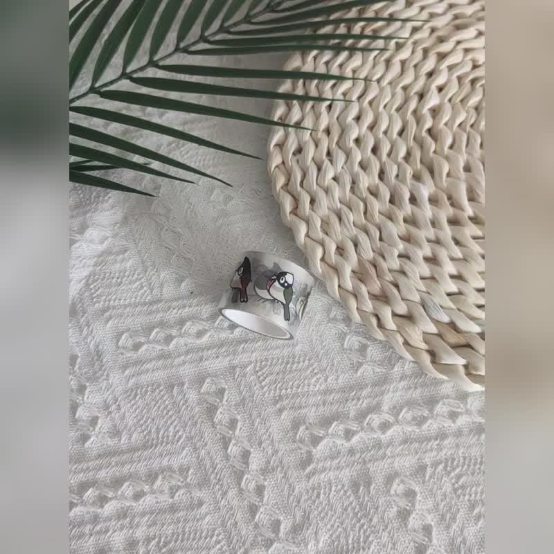 鸟类图案胶带是鸟类爱好者的最佳礼物 原创可爱PET贴纸 DIY爱好者 - 贴纸 - 其他材质 透明