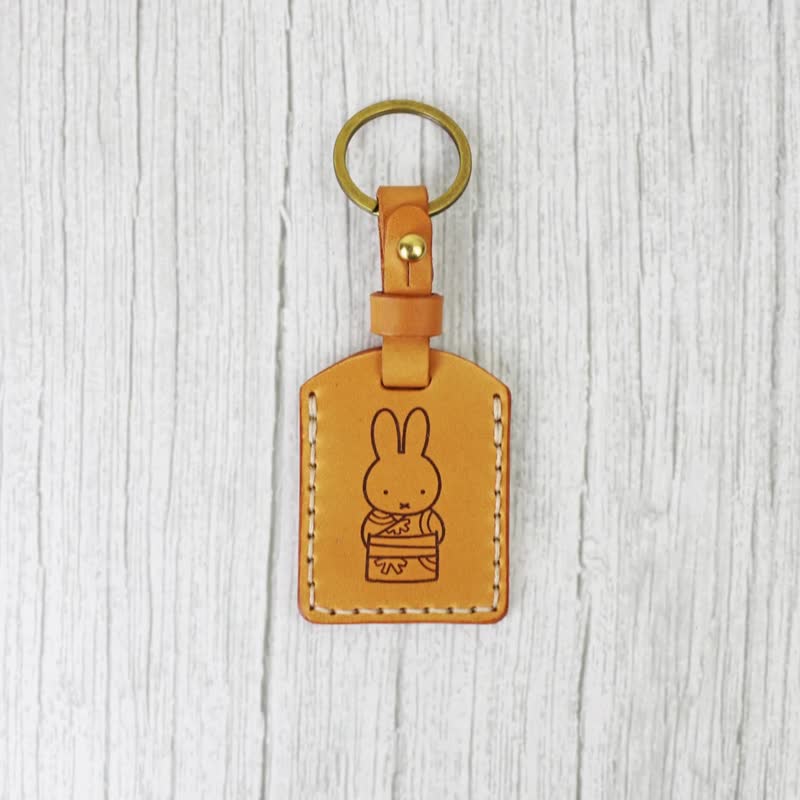 【70 Years of Miffy】米菲兔联名－真皮御守 吊饰 磁扣套 - 钥匙链/钥匙包 - 真皮 多色