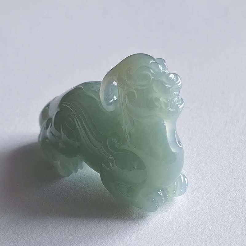 招财貔貅摆设 | 天然和田玉玉器 - 摆饰 - 玉石 蓝色
