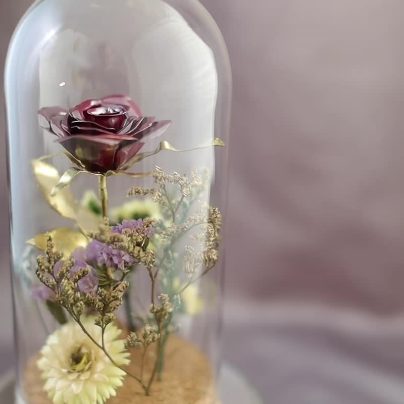 红铜绯红 金属工艺 玫瑰 - 其他 - 铜/黄铜 红色