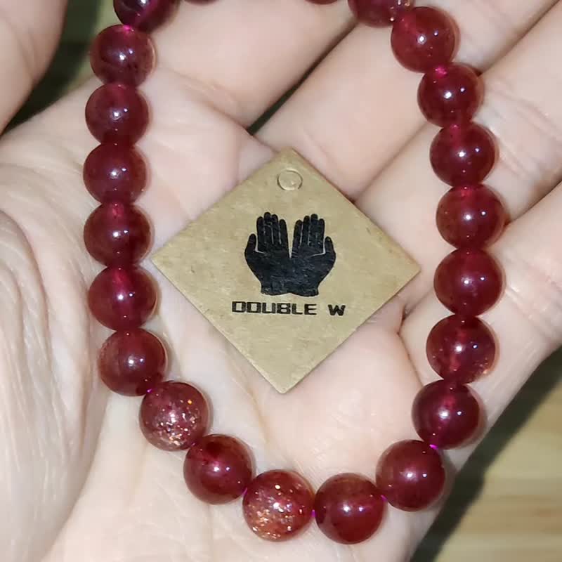 【订制品】草莓晶 士多啤梨晶 星光 车厘子红  天然水晶 俄罗斯 - 手链/手环 - 水晶 