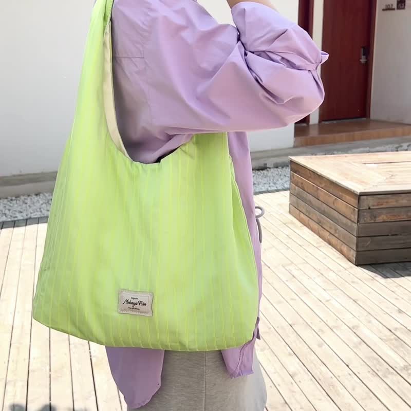 超少女感的 桃粉色托特包 轻盈随性的布袋 - 侧背包/斜挎包 - 棉．麻 粉红色