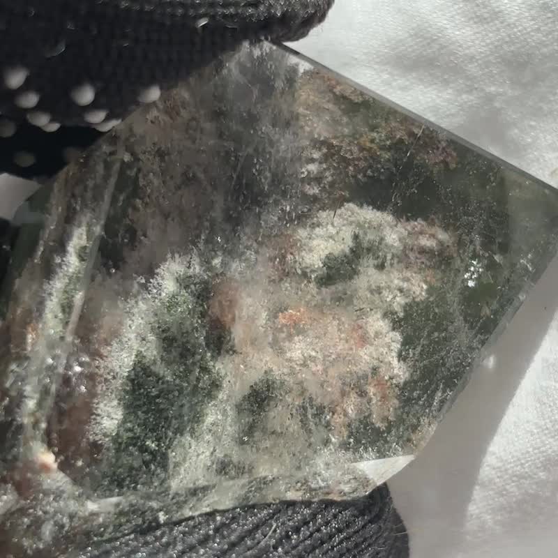 绿幽灵 白幽灵 水晶 全包随型 手把玩 天然原石 水晶原矿 天然原 - 摆饰 - 水晶 多色