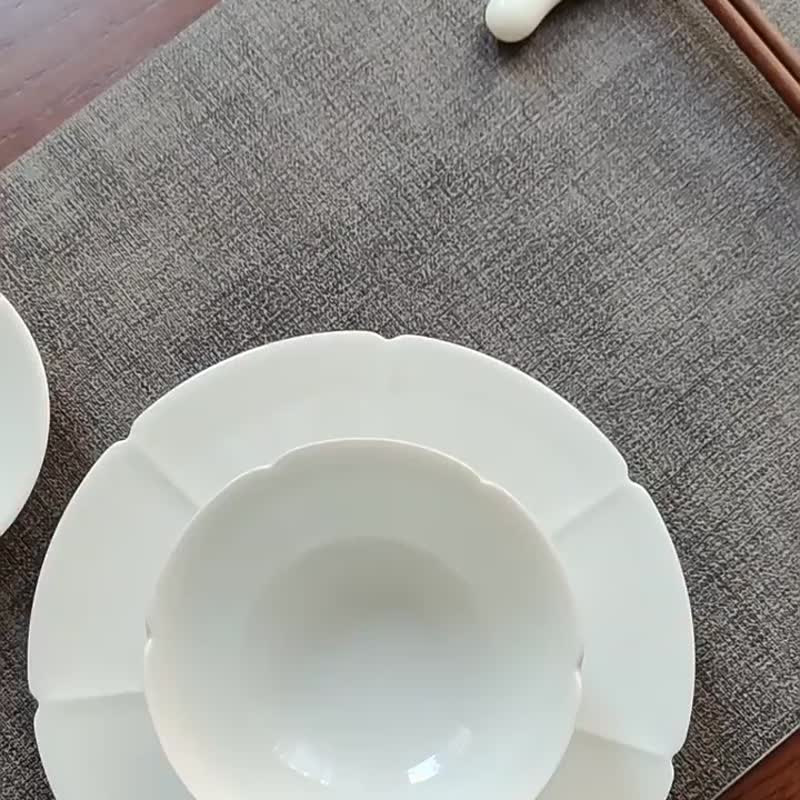 两用筷子架筷子架白色中式筷子托双筷公筷垫陶瓷餐具筷枕酒店摆台 - 筷子/筷架 - 瓷 