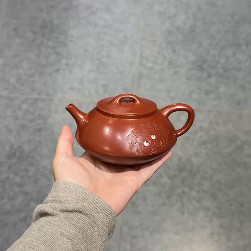 醒狮 全手工容量280cc朱泥将文人的审美与艺术装饰有机地融入了紫 - 茶具/茶杯 - 陶 