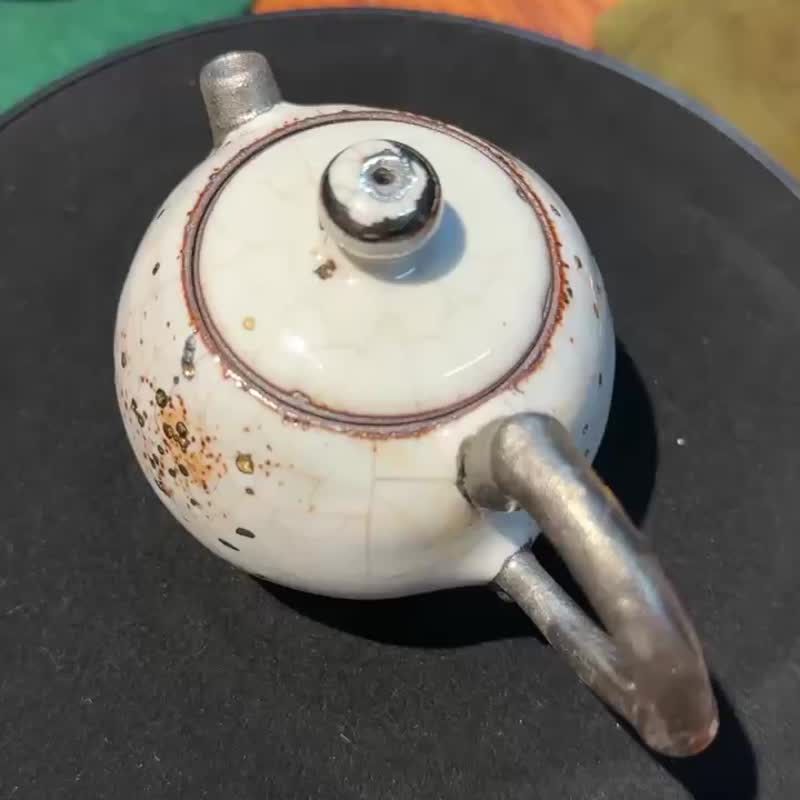 志野白金壶-开片系列-约130cc - 茶具/茶杯 - 陶 