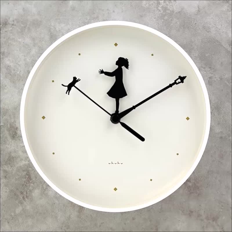 Nyanko Clock - 我和Nyanko的故事 - 时钟/闹钟 - 其他金属 白色