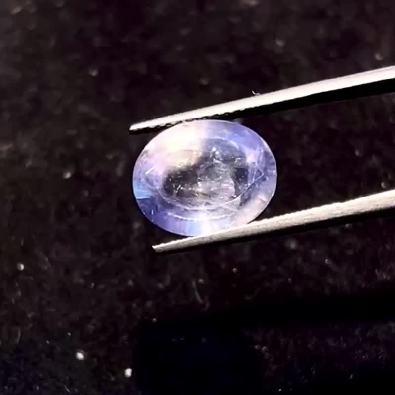 天然宝石 水晶 钻石 • 椭圆形宝石切割堇青石裸石 - 其他 - 水晶 紫色