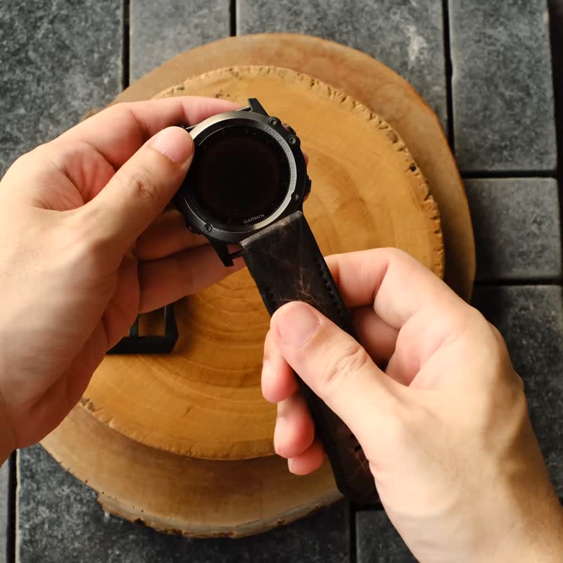 Garmin Watch Band With Quickfit Garmin Connector - 表带 - 真皮 多色