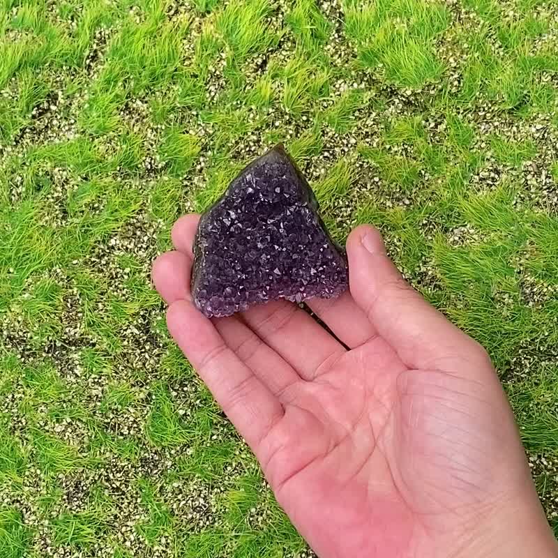 招财开运-天然原皮原矿满天星紫晶簇 紫水晶 消磁净化 快速出货 - 摆饰 - 水晶 紫色