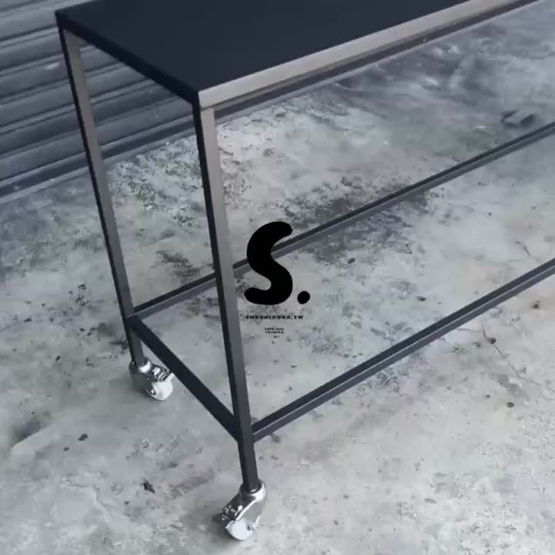 餐饮桌 工作风置物桌 工作台 普渡桌 工作桌 会议桌 会客室桌 - 餐桌/书桌 - 其他金属 黑色