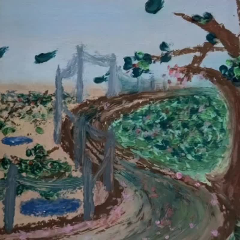 情感留存01-油画棒手绘-订制油粉彩立体画 - 海报/装饰画/版画 - 纸 白色