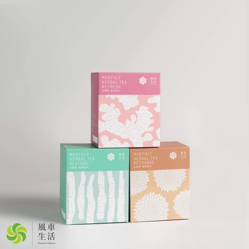 【生理期/月经饮】月康三阶段调理茶组-温和喝护每一天 - 茶 - 其他材质 咖啡色