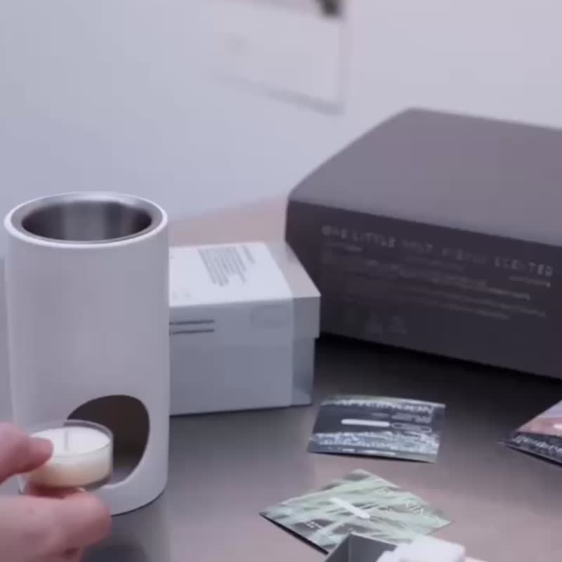 蜂蜡香砖香薰炉礼盒套装 升级香薰炉 wax melts 家品 - 香薰/精油/线香 - 蜡 白色