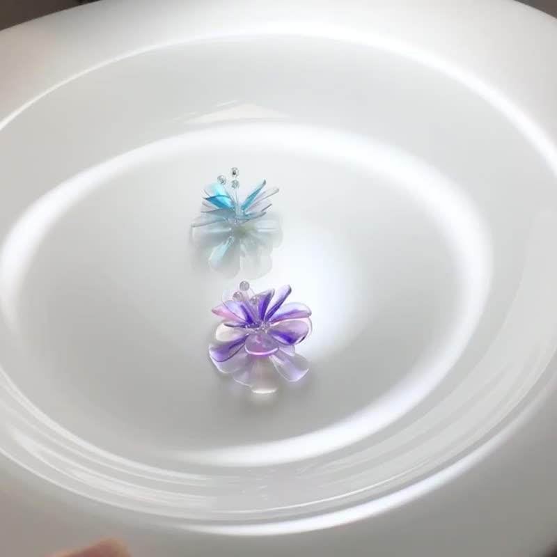 花朵系列一/耳针/耳夹 - 耳环/耳夹 - 其他材质 多色