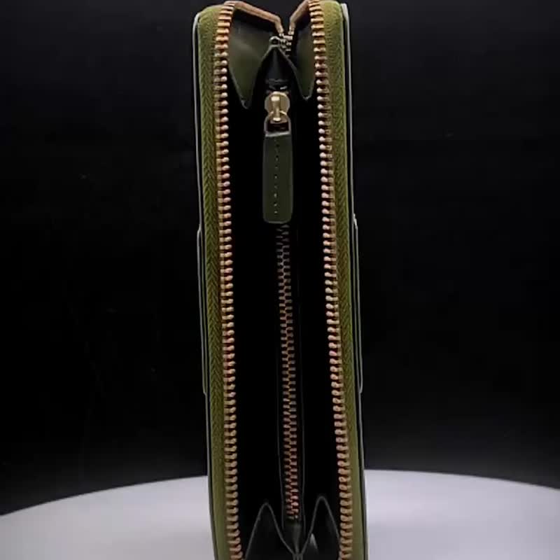 CROSS 限量1折 顶级小牛皮长夹 贾姬系列全新专柜展示品 - 皮夹/钱包 - 真皮 绿色