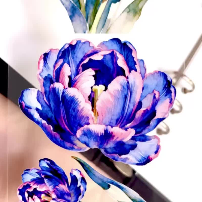 1323  郁香绽放 Tulip Bloom Whisper - 纸胶带 - 塑料 多色