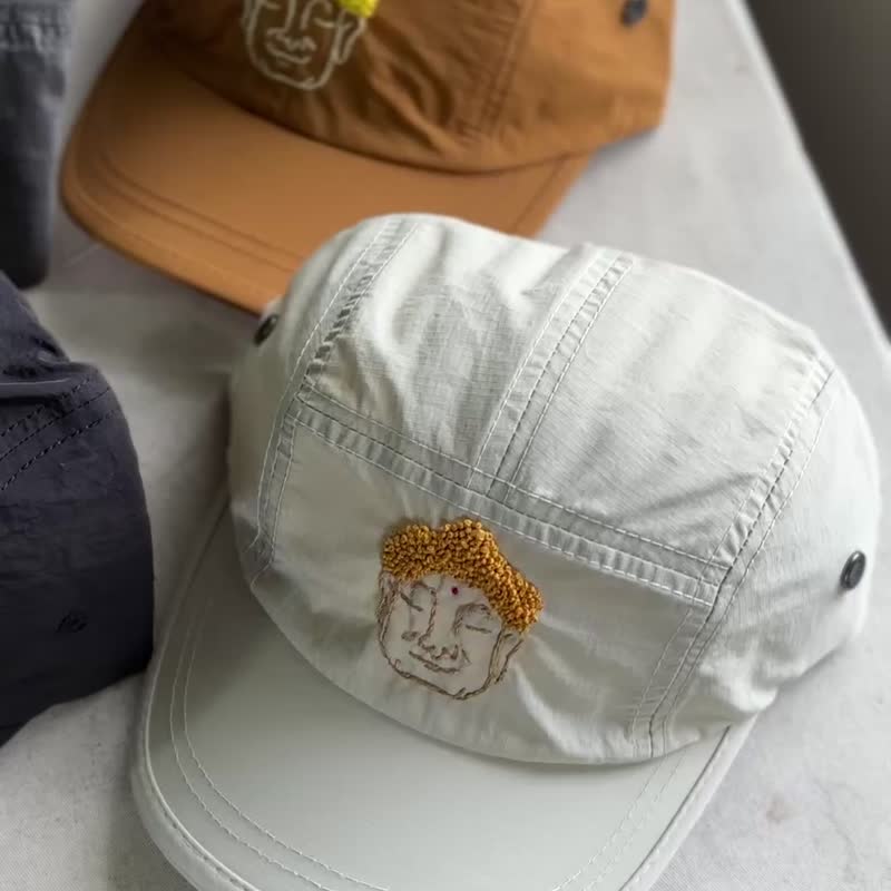 超立体 可爱手缝佛佛帽 - 帽子 - 其他人造纤维 黑色