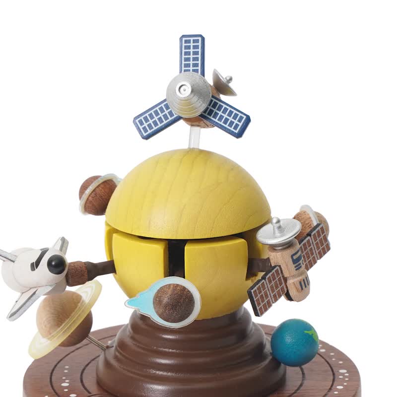 【太空航行】双旋上下动音乐盒 | Wooderful life - 摆饰 - 木头 多色