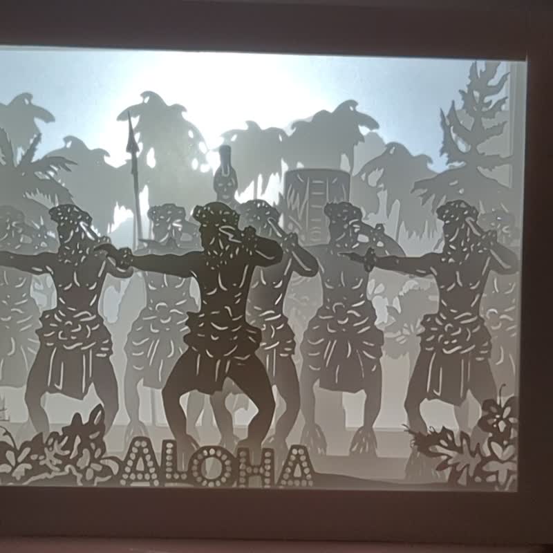 夏威夷勇士舞 - 木工/竹艺/纸艺 - 纸 白色