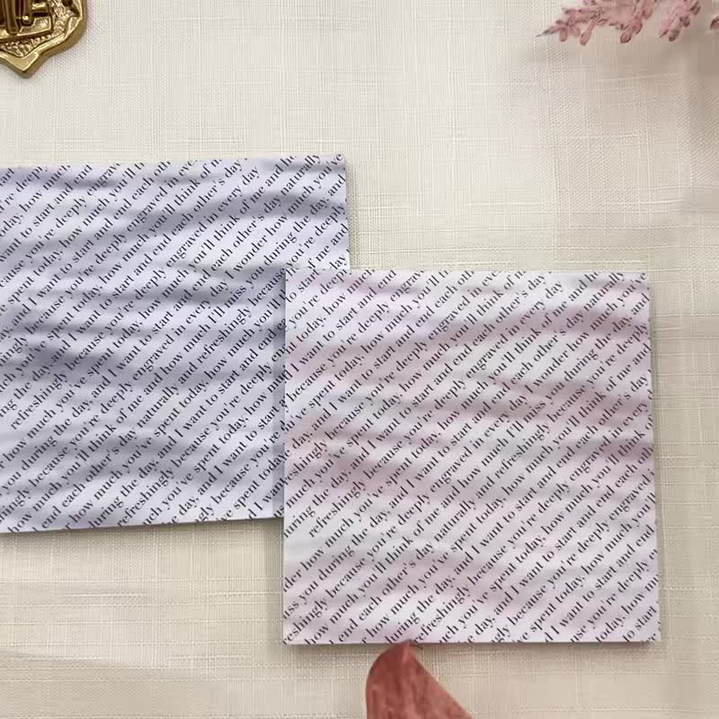 Sensiary-丝绒印花memo pad - 便条纸/标签贴 - 纸 