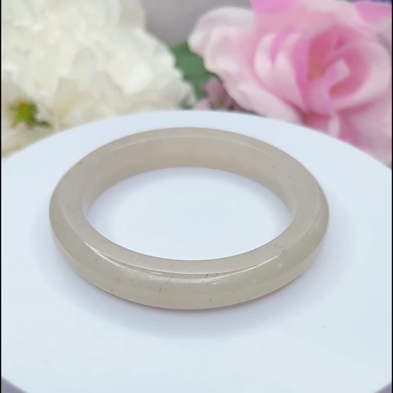 NO.151唯美高冰紫玉手镯 内径 56MM 圈口 佘太翠玉镯 手环 手镯 - 手链/手环 - 玉石 紫色