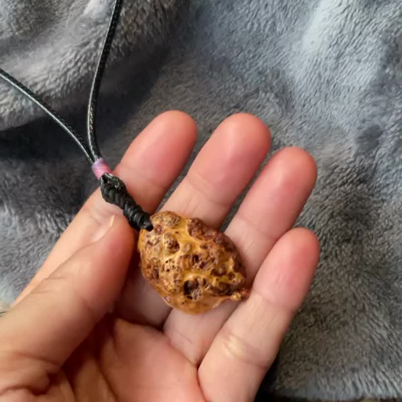 桧木小财瘤。原木项链 - 项链 - 木头 多色
