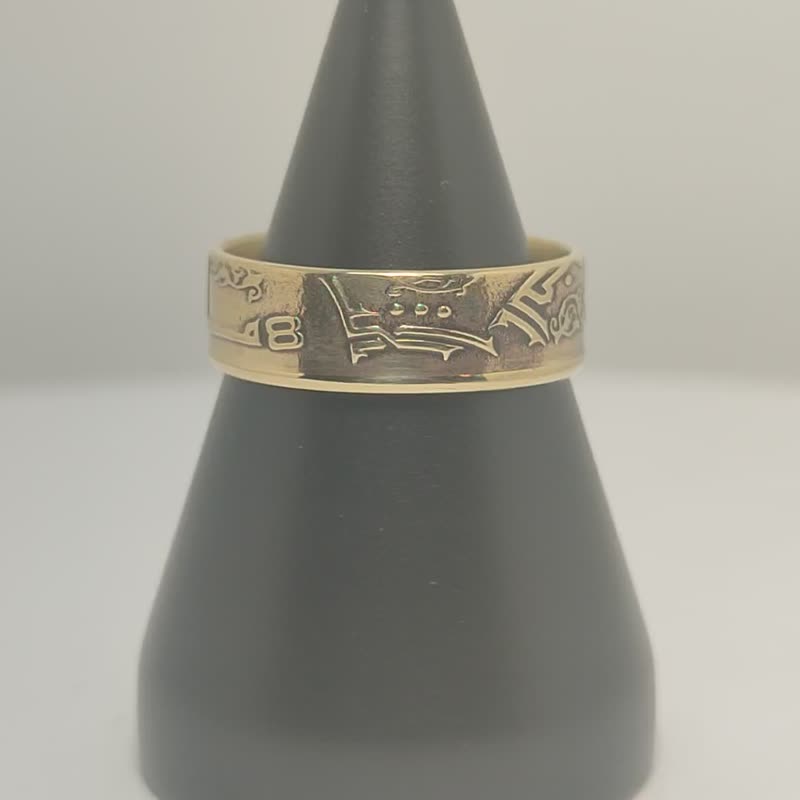 阿尔及利亚男士硬币戒指，阿尔及利亚硬币戒指，阿尔及利亚男士戒指，阿尔及利亚老式戒指 - 戒指 - 其他金属 