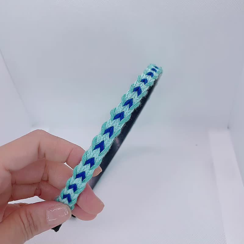 手工塑形减压发箍织带-月氏 - 发带/发箍 - 绣线 