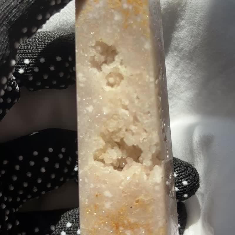 巴西 Pink Amethyst 紫粉晶柱 罕有小金花 水晶柱 水晶  盆景 - 摆饰 - 水晶 粉红色