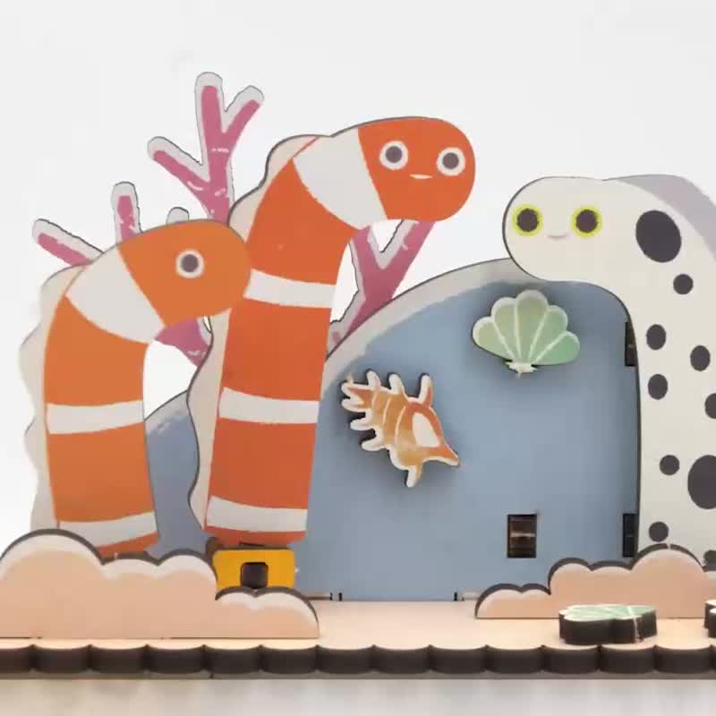 【 DIY手作】摇摇好朋友系列 万年历 海洋可爱动物 圣诞礼物 - 木工/竹艺/纸艺 - 木头 多色