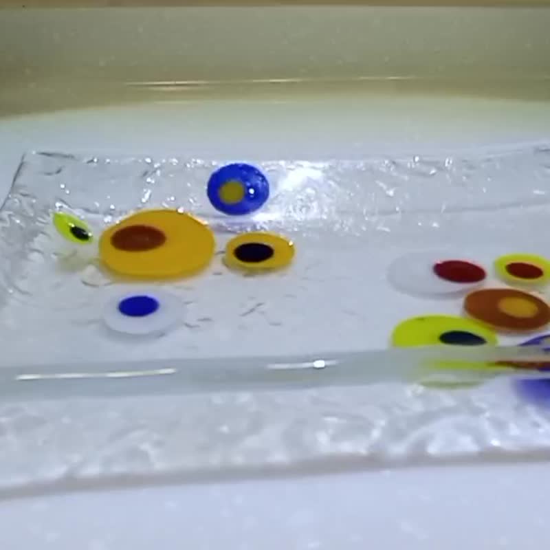 R1-2 圈圈系列B - 盘子/餐盘/盘架 - 玻璃 多色