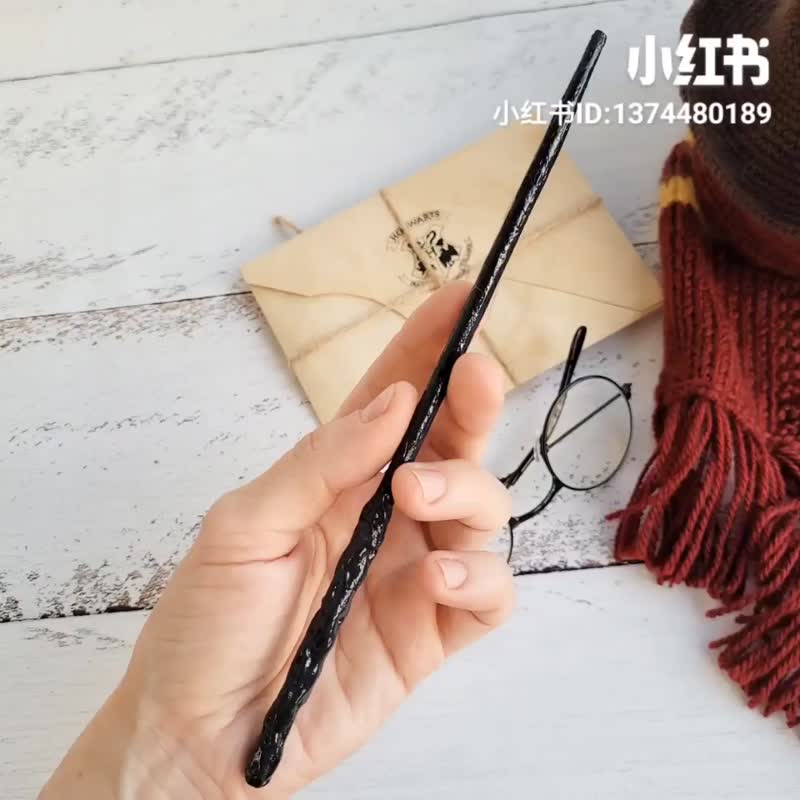 新生儿巫师帽/魔杖/围巾。宝宝拍照道具。万圣节服装 - 婴儿饰品 - 羊毛 多色