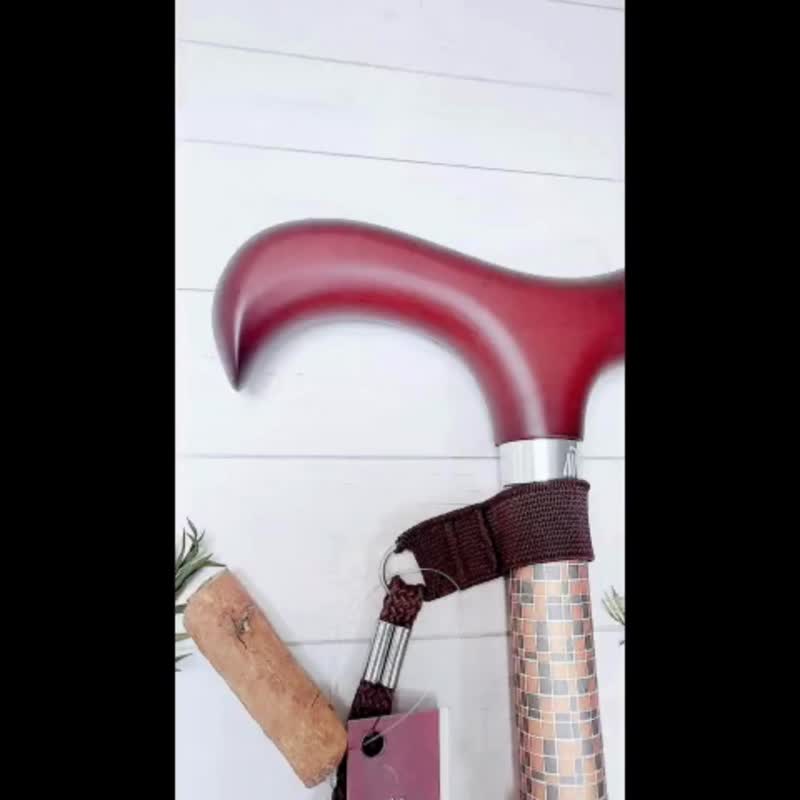 夜间时尚反光手杖 - 橘灰几何 - 其他 - 铝合金 橘色